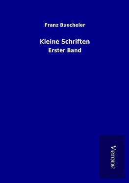 Kleine Schriften