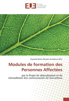 Modules de formation des Personnes Affectées