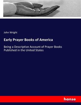 Early Prayer Books of America