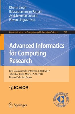 Advanced Informatics for Computing Research