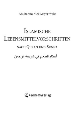 Islamische Lebensmittelvorschriften