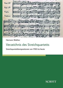 Verzeichnis des Streichquartetts