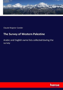 The Survey of Western Palestine