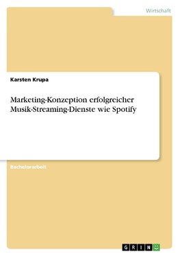 Marketing-Konzeption erfolgreicher Musik-Streaming-Dienste wie Spotify