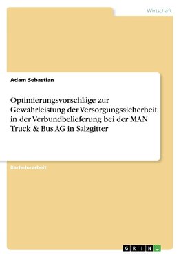 Optimierungsvorschläge zur Gewährleistung der Versorgungssicherheit in der Verbundbelieferung bei der MAN Truck & Bus AG in Salzgitter