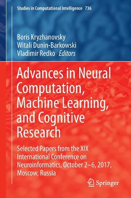 Advances in Neural Computation, Machine Learning, and Cognitive Research