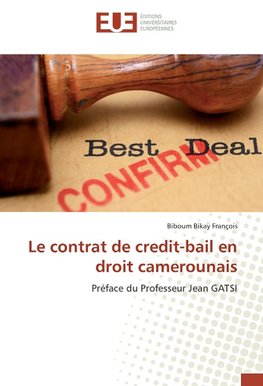 Le contrat de credit-bail en droit camerounais