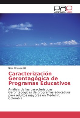 Caracterización Gerontagógica de Programas Educativos