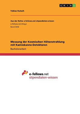 Messung der Kosmischen Höhenstrahlung mit Kamiokanne-Detektoren