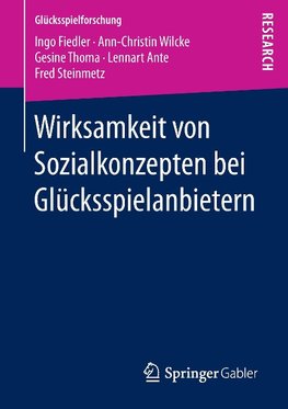 Wirksamkeit von Sozialkonzepten bei Glücksspielanbietern