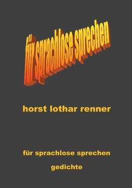 für sprachlose sprechen