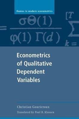 Econometrics of Qualitative Dependent Variables