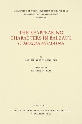 The Reappearing Characters in Balzac's Comédie Humaine