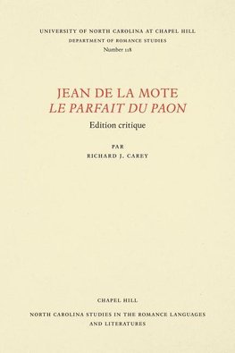 Jean de la Mote Le Parfait du paon