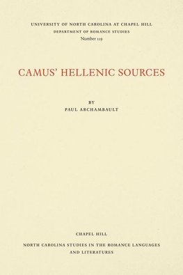 Camus' Hellenic Sources