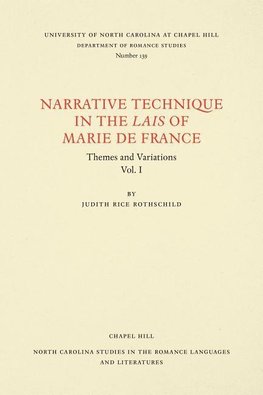 Narrative Technique in the Lais of Marie de France