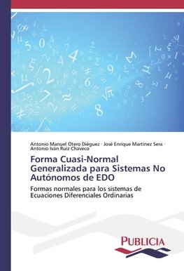 Forma Cuasi-Normal Generalizada para Sistemas No Autónomos de EDO