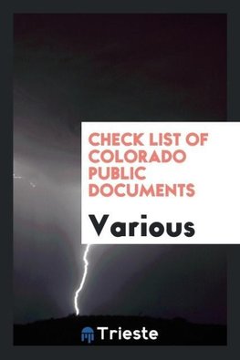 Check list of Colorado public documents