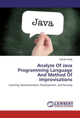 Analyze Of Java Programming Language And Method Of Improvisations