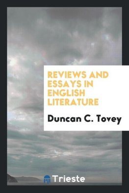 Reviews and essays in English literature