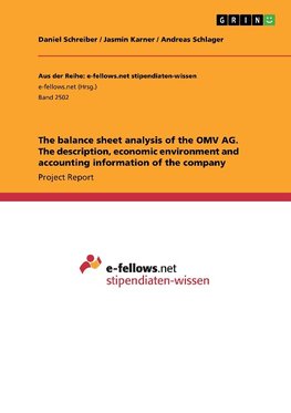 The balance sheet analysis of the OMV AG. The description, economic environment and accounting information of the company