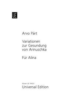 Für Alina; Variationen zur Gesundung von Arinuschka