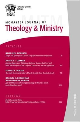 McMaster Journal of Theology and Ministry