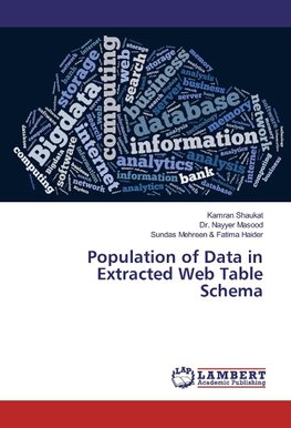 Population of Data in Extracted Web Table Schema