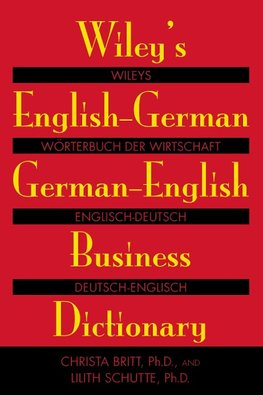 Wiley's English-German, German-English Business Dictionary