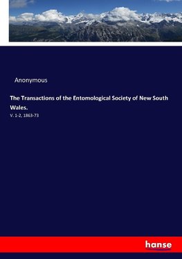 The Transactions of the Entomological Society of New South Wales.