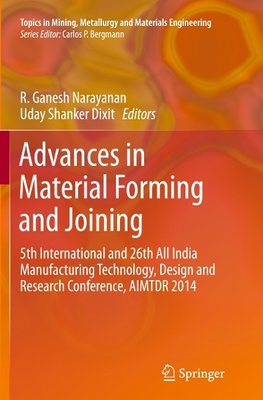 Advances in Material Forming and Joining