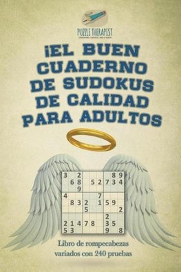 ¡El buen cuaderno de sudokus de calidad para adultos | Libro de rompecabezas variados con 240 pruebas