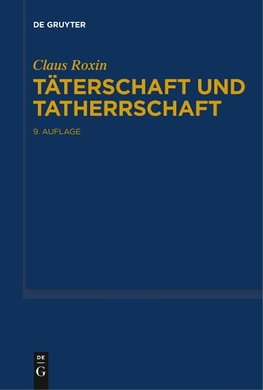 Täterschaft und Tatherrschaft