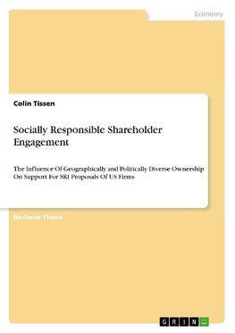 Socially Responsible Shareholder Engagement