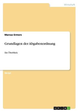 Grundlagen der Abgabenordnung