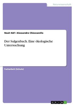 Der Sulgenbach. Eine ökologische Untersuchung