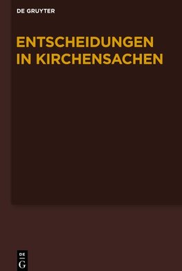 Entscheidungen in Kirchensachen seit 1946, Band 60, 1.7.-31.12.2012