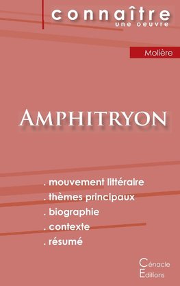 Fiche de lecture Amphitryon de Molière (Analyse littéraire de référence et résumé complet)