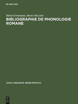 Bibliographie de phonologie romane