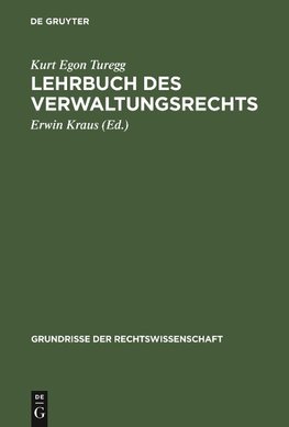 Lehrbuch des Verwaltungsrechts