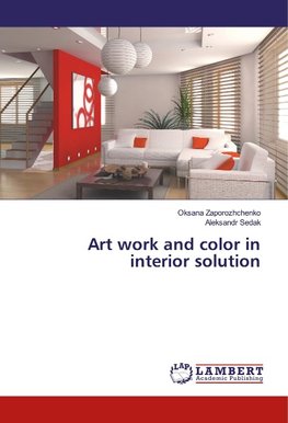 Art work and color in interior solution