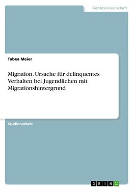 Migration. Ursache für delinquentes Verhalten bei Jugendlichen mit Migrationshintergrund