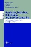 Rough Sets, Fuzzy Sets, Data Mining, and Granular Computing