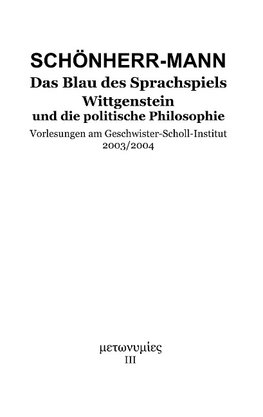 Das Blau des Sprachspiels