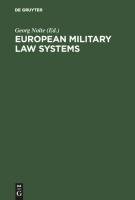 European Military Law Systems