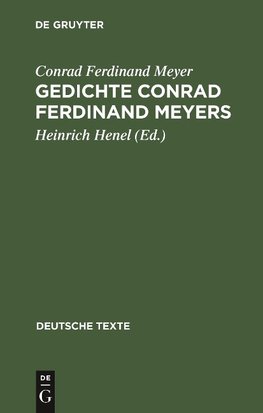 Gedichte Conrad Ferdinand Meyers