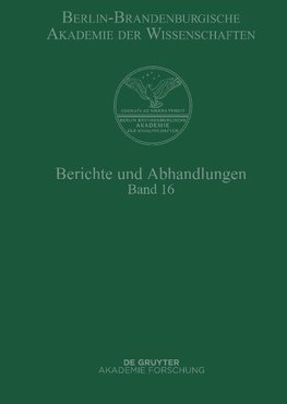 Berichte und Abhandlungen. Band 16