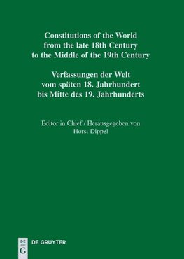 Constitutional Documents of France, Corsica and Monaco 1789-1848