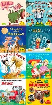 Pixi-Bundle 8er Serie 253: Pixis Abenteuer auf dem Bauernhof (8x1 Exemplar)