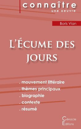 Fiche de lecture L'Ecume des jours (Analyse littéraire de référence et résumé complet)